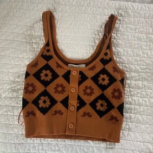 Pacsun LA Hearts Brown Tank